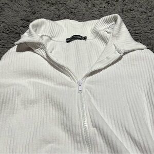 Collared Zip PLT Crop Top